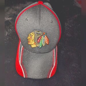Blackhawk Cap,  M/L. Black and Red